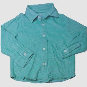 BABY GAP Green Button Down Shirt